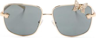 Versace Occhiali da sole squadrati - Oro