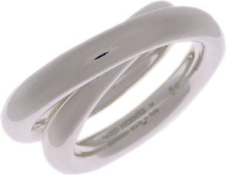 Herm&egrave;s Silver 925 Band Ring (Pre-Owned)