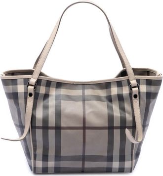 Burberry Pre-owned Burberry Small Smoke Check Coated Canvas Canterbury Tote Ladies LNTZ4FDGHN85LTY3