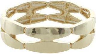 Olivia Welles Geometric Link Stretch Bracelet in Gold at Nordstrom Rack