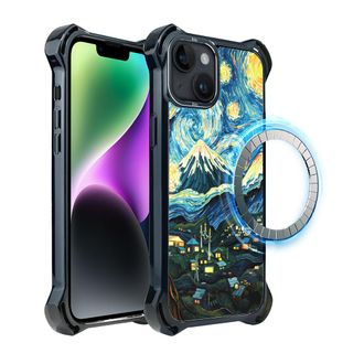 OEM Custodia Ibizu Dropguard Ultra Per Iphone 14 Plus Con Magsafe, Van Gogh, Notte Stellata