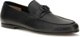 Valentino Garavani Mens Black Deer Slip-On Loafers