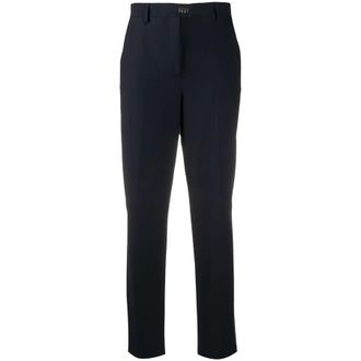 Ferragamo Gancini-Plaque Straight-Leg Trousers