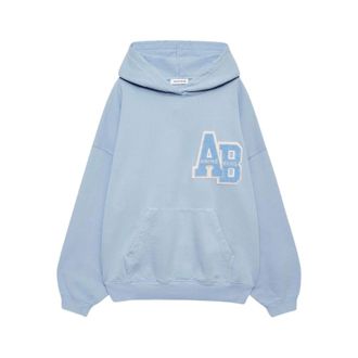 Anine Bing Harvey Letterman Sweatshirt - female - Anine Bing - Hoodies - Blue - XS - Sweatshirts & Hoodies