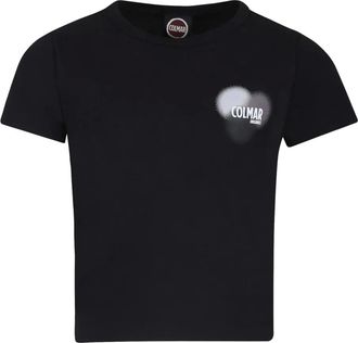 Colmar logo-print cotton T-shirt - kids - Cotton - 4 yrs - Black