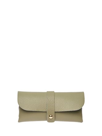 Roberta M Tweekleurig Rundleer zonnebril hoesje