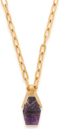 La DoubleJ LA Double J Portal Amethyst 24k Gold-plated Necklace - One Size