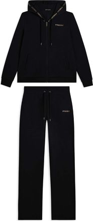 Freddy Tuta con cappuccio decorato da logo dorato a contrasto