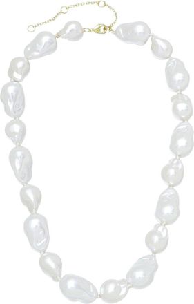 Adornia Adornia Spring2 14K Faux-Pearl Necklace