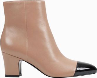 Marc Fisher Womens Aleea Cap Toe Bootie In Light Natural