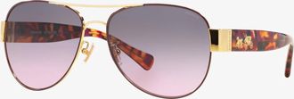 Coach Womens Hc7059 L138 Eyeglasses In Purple/gold