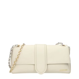 Jacquemus Bambino Umh&auml;ngetasche Damen Leder Beige/Hellelfenbein