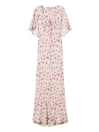 Twin-Set floral-print maxi dress - Pink