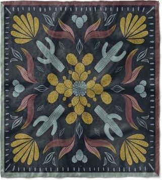 Saachi Sun Desert Square Scarf in Black Multi at Nordstrom Rack