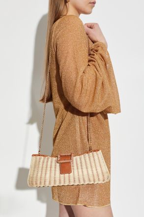 Rodo Clutch Bag With Logo, Womens, Beige