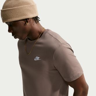 Nike Mens Nike Sportswear Club T-Shirt in Brown | AR4997-274