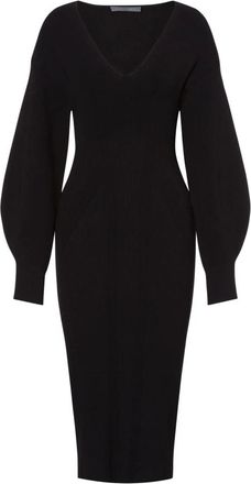 Alberta Ferretti Elegante Zwarte Jurk - Dames - Casual kleedjes - Zwart - S - Kleedjes