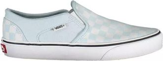 Vans Womens Classic Slipon Checkerboard Casual Shoes - Light Blue - Size 38.5 EU/IT