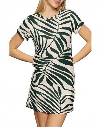 Sanctuary Perfect Tee Remix Dress In Green Oasis
