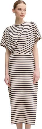 Marc Aurel Gebreide jurk met patroon - Dames - Casual kleedjes - Veelkleurig - XS - Polyester - Kleedjes