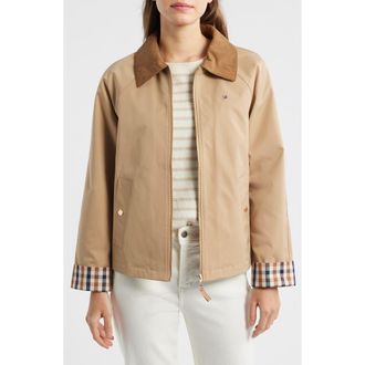Tommy Hilfiger Zip-Up Barn Jacket in Camel at Nordstrom, Size X-Small