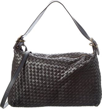 Persaman New York Chloe Hand Woven Large Leather Shoulder Bag