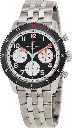 Breitling Pre-owned Breitling Classic AVI Mosquito 42mm Chronograph Automatic Black Dial Mens Watch Y233801A1B1A1