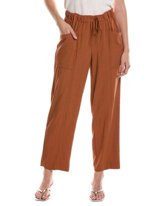 Anne Klein Pull-On Pocket Straight Ankle Pant