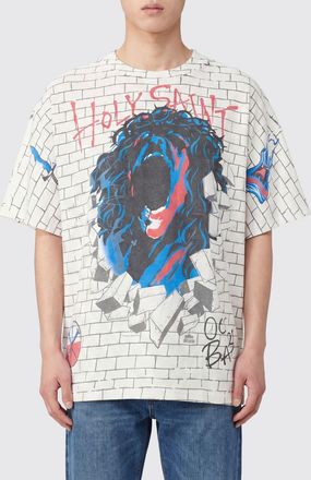 Saint Mxxxxxx T-shirt relaxed fit in cotone con stampa grafica urban
