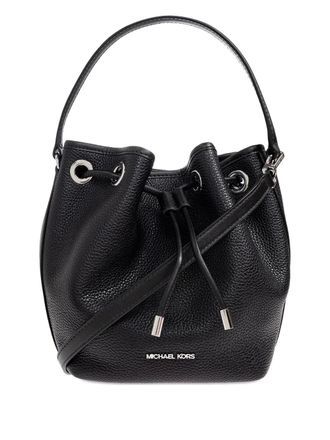 Michael Michael Kors drawstring leather bucket bag - women - Leather - One Size - Black