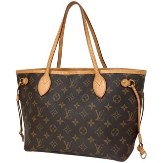 Louis Vuitton Brown Monogram Handbag Tote Bag (Pre-Owned)