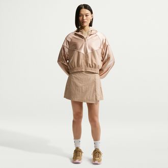 Nike Womens Nike Sportswear Mid-Rise Skort in Brown | IR1648-286