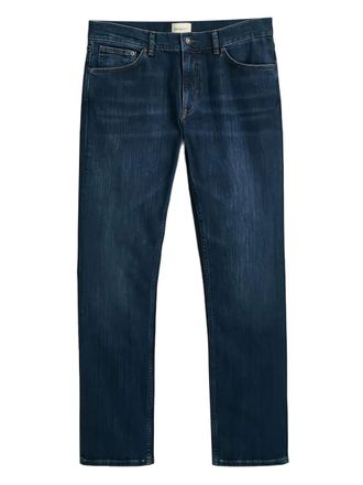 GANT button-fastening jeans - men - Cotton/Polyester/Elastane - 30/34 - Blue
