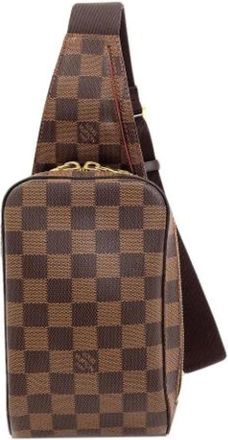 Louis Vuitton Pre-owned Cross Body Bags, female, Brown, Size: ONE SIZE Pre-owned Damier Sling Bag