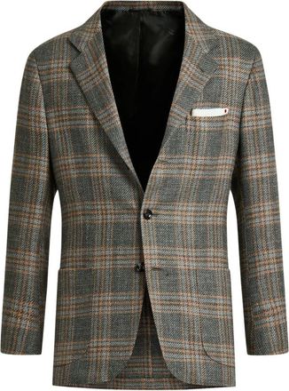 Kiton Glenruitjasje - Heren - Blazers - Veelkleurig - S - Wol - Jassen