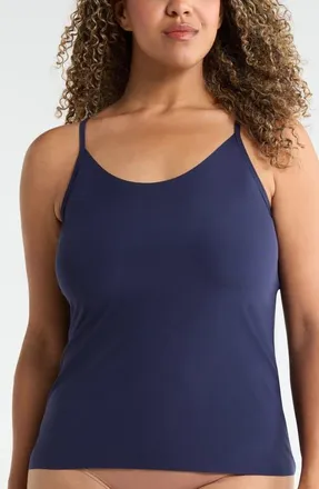 Nordstrom Everyday Invisible Edge Camisole in Navy Peacoat at Nordstrom, Size 2X