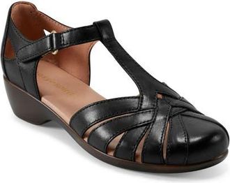 Easy Spirit Darlyn T-Strap Pump in Black at Nordstrom, Size 12