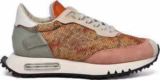 Bepositive Leather/Polyester Sneakers - Orange