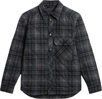 Woolrich Checked Quilted Padded Shirt Jacket