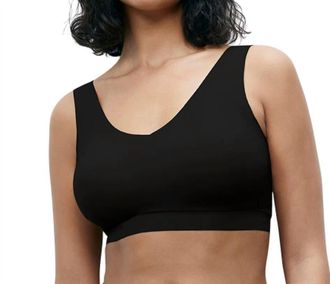 Chantelle Softstretch Padded V-Neck Bra In Black