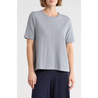 Eileen Fisher Crewneck Short Sleeve T-Shirt in Greystone at Nordstrom Rack, Size Xx-Small