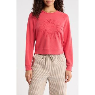 Marine Layer Cloud 9 Terry Sweatshirt in Washed Red at Nordstrom, Size X-Large