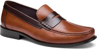 Johnston & Murphy Humphrey Penny Loafer in Tan/Brown Full Grain at Nordstrom, Size 11.5