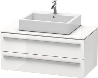 Duravit Duravit X-large Mueble De Pared Para Consola 6716, 2 Cajones, 1000mm, Color (frente/cuerpo): Laca De Color Gris Franela De Alto Brillo - Xl671608989