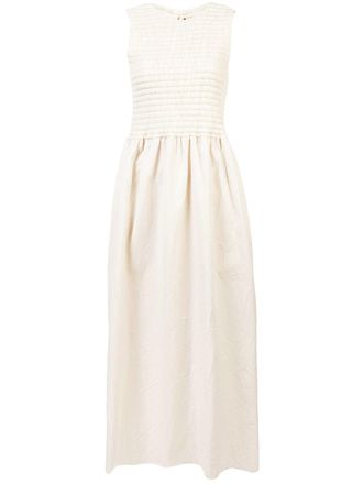 Uma Wang long sleeveless dress - Neutrals