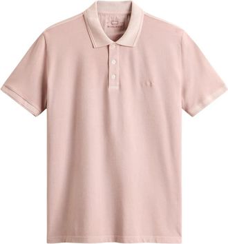 Woolrich Klassiek poloshirt voor de zomer - Heren - Polos - Roze - 2XL - Katoen - Tops