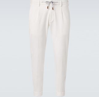 Eleventy Cotton-blend slim pants