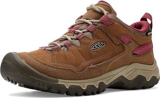 Keen Targhee IV Waterproof Hiking Shoes Womens Shoes Bison/Beaujolais : 8.5 B - Medium, Leather
