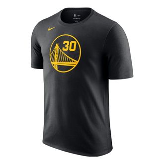 Nike Mens Nike Golden State Warriors Curry Numeric Alphabet Pure Cotton Round Neck Pullover Short Sleeve Black T-Shirt DA7375-013