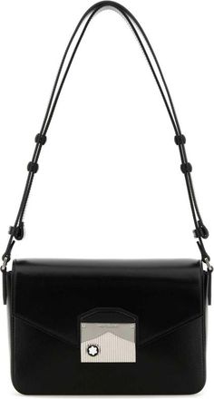Montblanc Black Leather Meisterstuck Shoulder Bag
